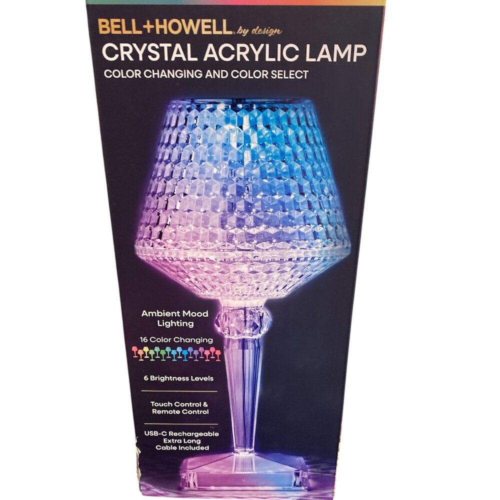 Bell and Howell Crystal Acrylic Lamp